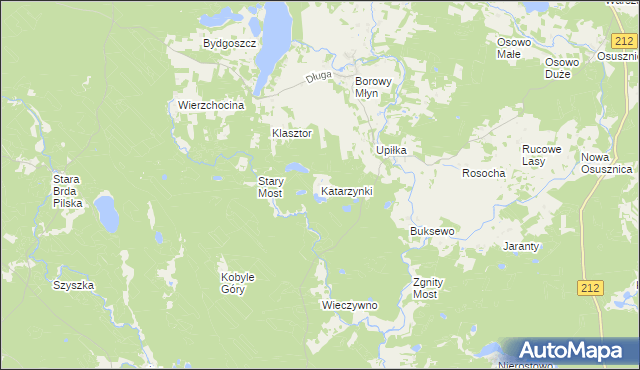 mapa Katarzynki gmina Lipnica, Katarzynki gmina Lipnica na mapie Targeo