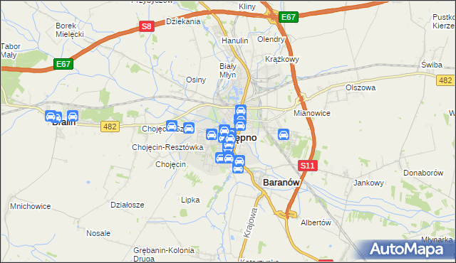 mapa Kępno, Kępno na mapie Targeo