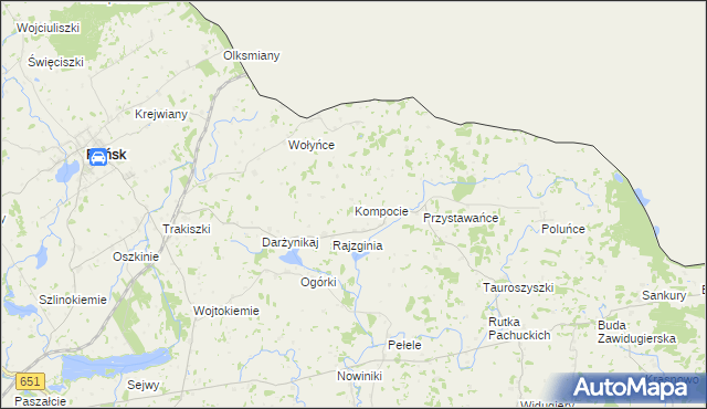 mapa Kompocie, Kompocie na mapie Targeo