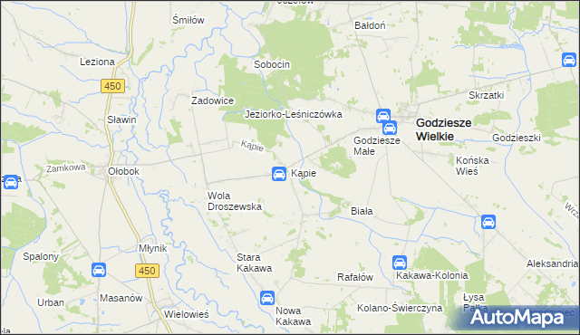 mapa Kopie, Kopie na mapie Targeo