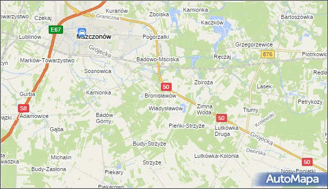 mapa Marianka gmina Mszczonów, Marianka gmina Mszczonów na mapie Targeo