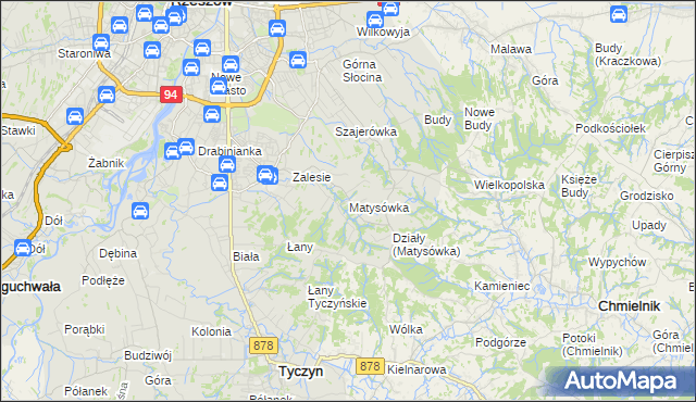 mapa Matysówka, Matysówka na mapie Targeo