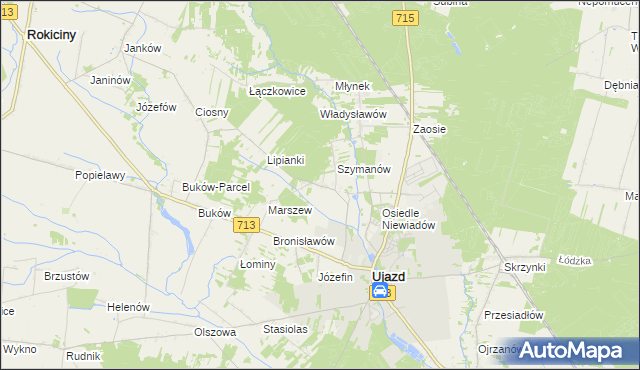 mapa Niewiadów, Niewiadów na mapie Targeo