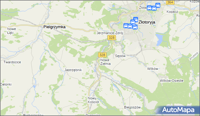 mapa Nowa Ziemia, Nowa Ziemia na mapie Targeo