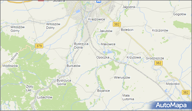 mapa Opoczka, Opoczka na mapie Targeo