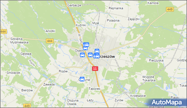mapa Ostrzeszów, Ostrzeszów na mapie Targeo
