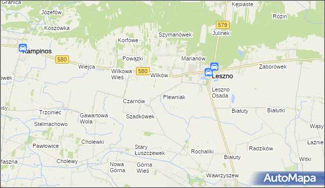 mapa Plewniak, Plewniak na mapie Targeo