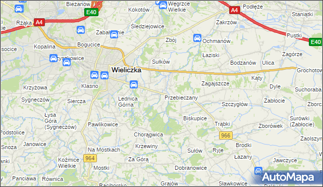 mapa Przebieczany, Przebieczany na mapie Targeo