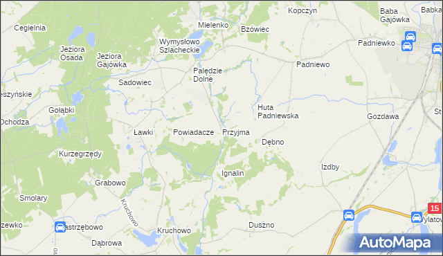 mapa Przyjma gmina Mogilno, Przyjma gmina Mogilno na mapie Targeo