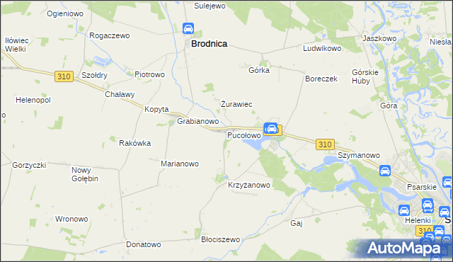 mapa Pucołowo, Pucołowo na mapie Targeo