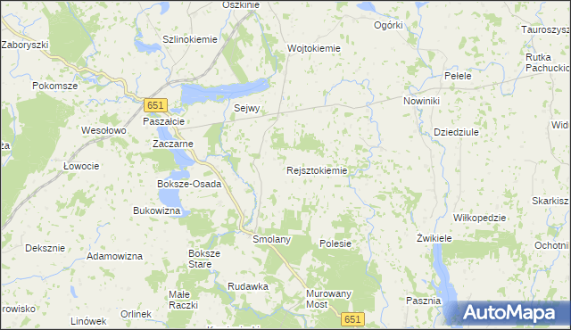 mapa Rejsztokiemie, Rejsztokiemie na mapie Targeo