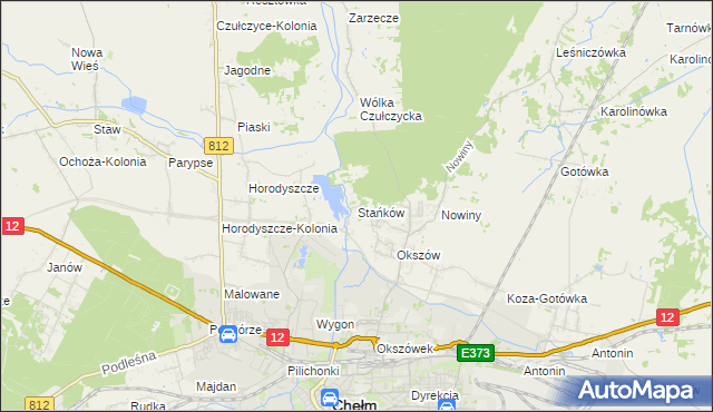 mapa Stańków, Stańków na mapie Targeo