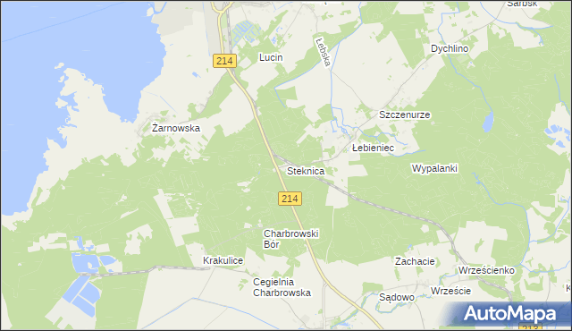 mapa Steknica, Steknica na mapie Targeo