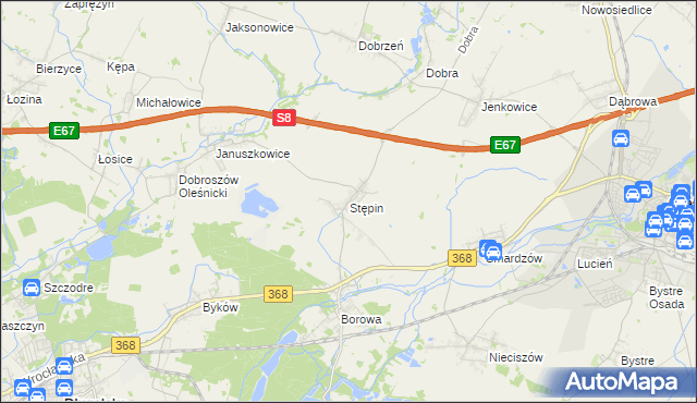 mapa Stępin, Stępin na mapie Targeo