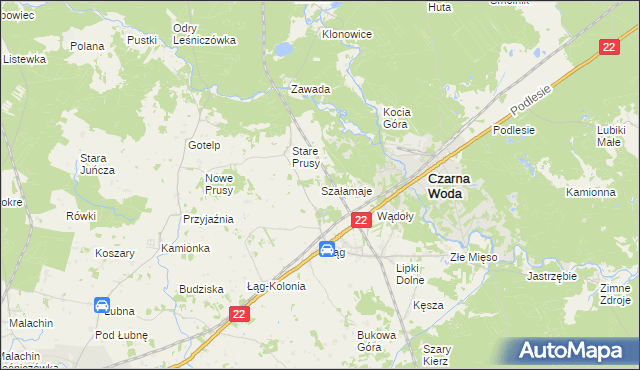 mapa Szałamaje, Szałamaje na mapie Targeo