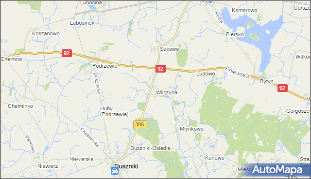 mapa Wilczyna, Wilczyna na mapie Targeo