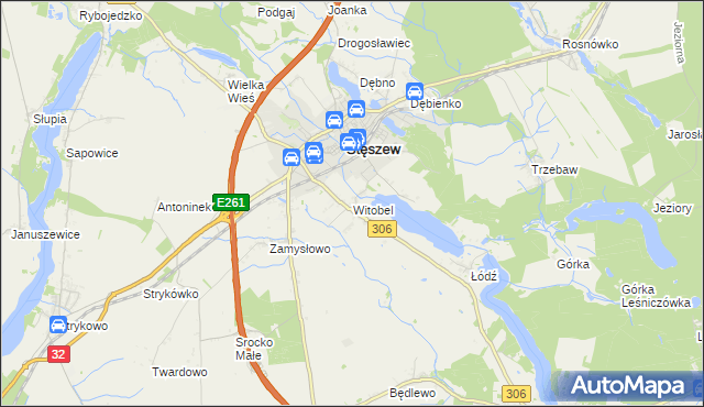 mapa Witobel, Witobel na mapie Targeo