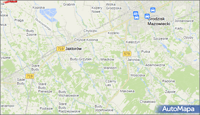 mapa Władków, Władków na mapie Targeo