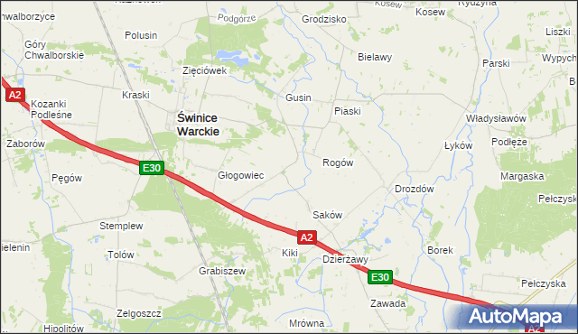 mapa Wola Świniecka, Wola Świniecka na mapie Targeo