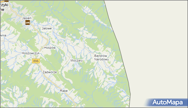 mapa Bandrów Narodowy, Bandrów Narodowy na mapie Targeo