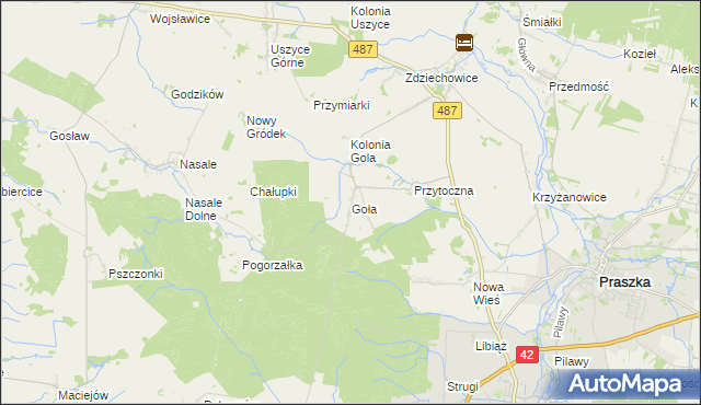 mapa Goła, Goła na mapie Targeo