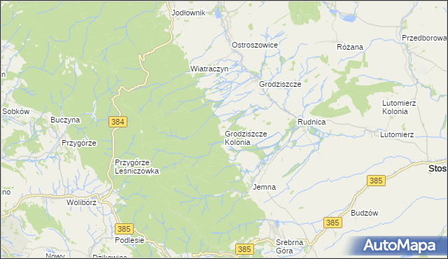 mapa Grodziszcze Kolonia, Grodziszcze Kolonia na mapie Targeo