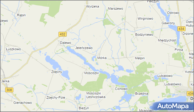 mapa Mórka, Mórka na mapie Targeo