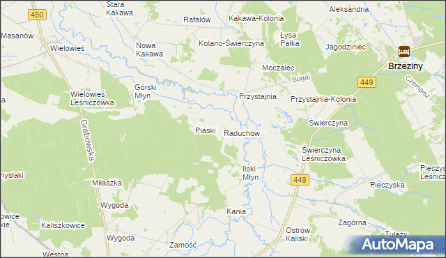 mapa Raduchów, Raduchów na mapie Targeo