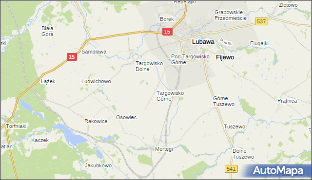 mapa Targowisko Górne, Targowisko Górne na mapie Targeo