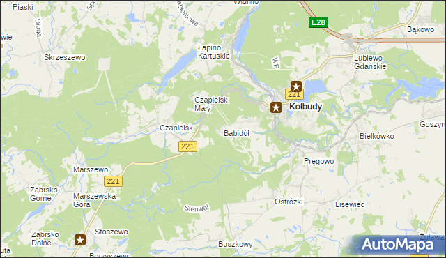 mapa Babidół, Babidół na mapie Targeo