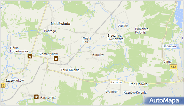 mapa Berejów, Berejów na mapie Targeo