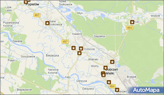 mapa Chróścice, Chróścice na mapie Targeo