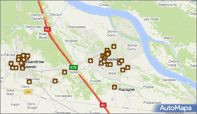 mapa Ciechocinek, Ciechocinek na mapie Targeo