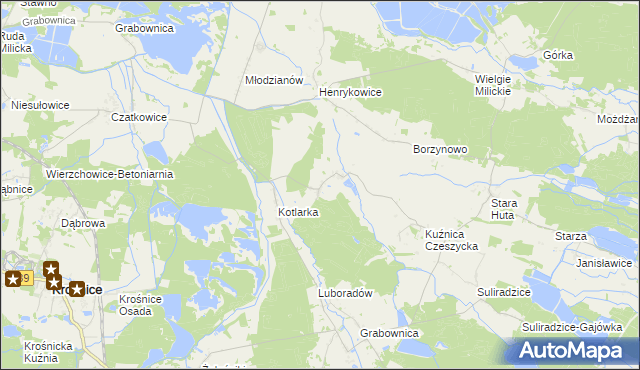 mapa Czeszyce, Czeszyce na mapie Targeo