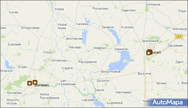 mapa Czuple, Czuple na mapie Targeo