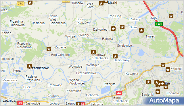 mapa Dąbrowa Szlachecka, Dąbrowa Szlachecka na mapie Targeo