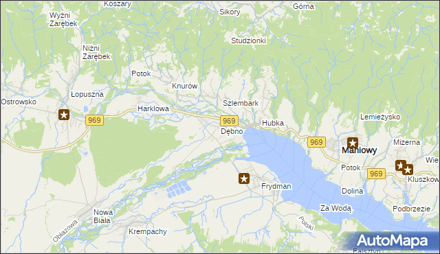 mapa Dębno gmina Nowy Targ, Dębno gmina Nowy Targ na mapie Targeo