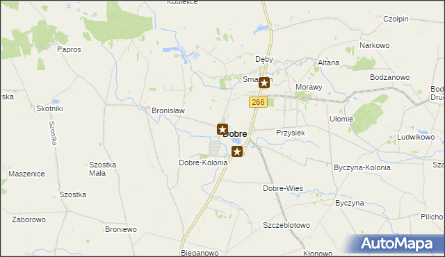 mapa Dobre powiat radziejowski, Dobre powiat radziejowski na mapie Targeo