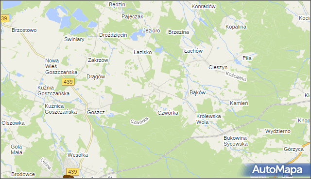 mapa Domasławice gmina Twardogóra, Domasławice gmina Twardogóra na mapie Targeo