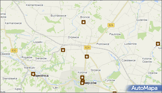 mapa Drzewce-Kolonia, Drzewce-Kolonia na mapie Targeo