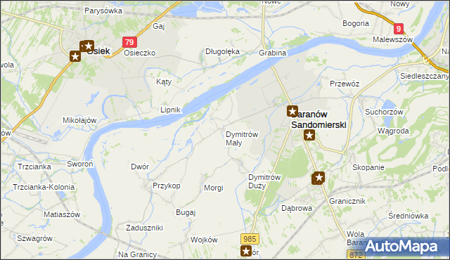 mapa Dymitrów Mały, Dymitrów Mały na mapie Targeo