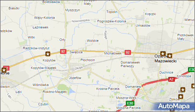 mapa Gołaszew, Gołaszew na mapie Targeo