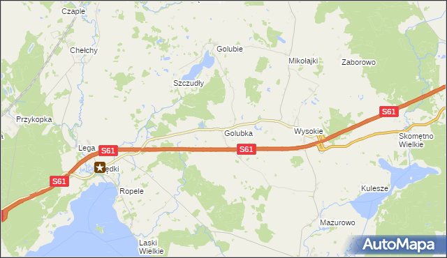 mapa Golubka, Golubka na mapie Targeo