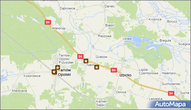 mapa Grabów gmina Izbicko, Grabów gmina Izbicko na mapie Targeo