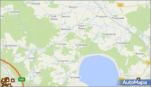 mapa Grodowiec, Grodowiec na mapie Targeo