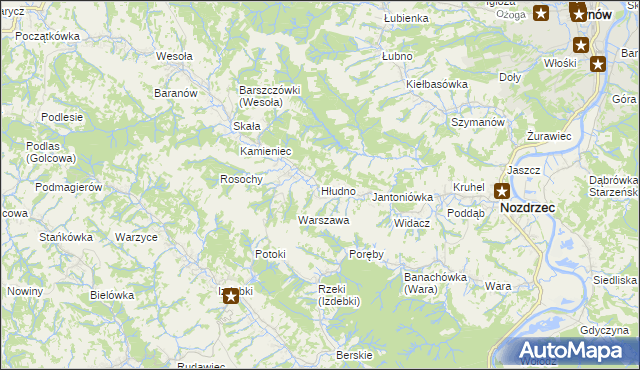 mapa Hłudno, Hłudno na mapie Targeo