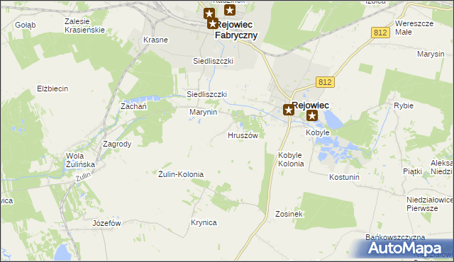 mapa Hruszów, Hruszów na mapie Targeo