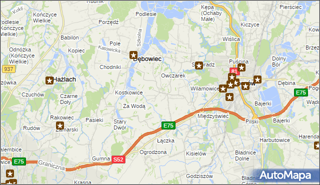 mapa Iskrzyczyn, Iskrzyczyn na mapie Targeo