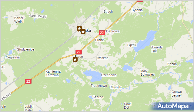 mapa Iwiczno, Iwiczno na mapie Targeo