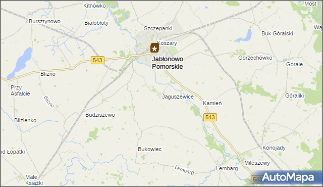 mapa Jaguszewice, Jaguszewice na mapie Targeo